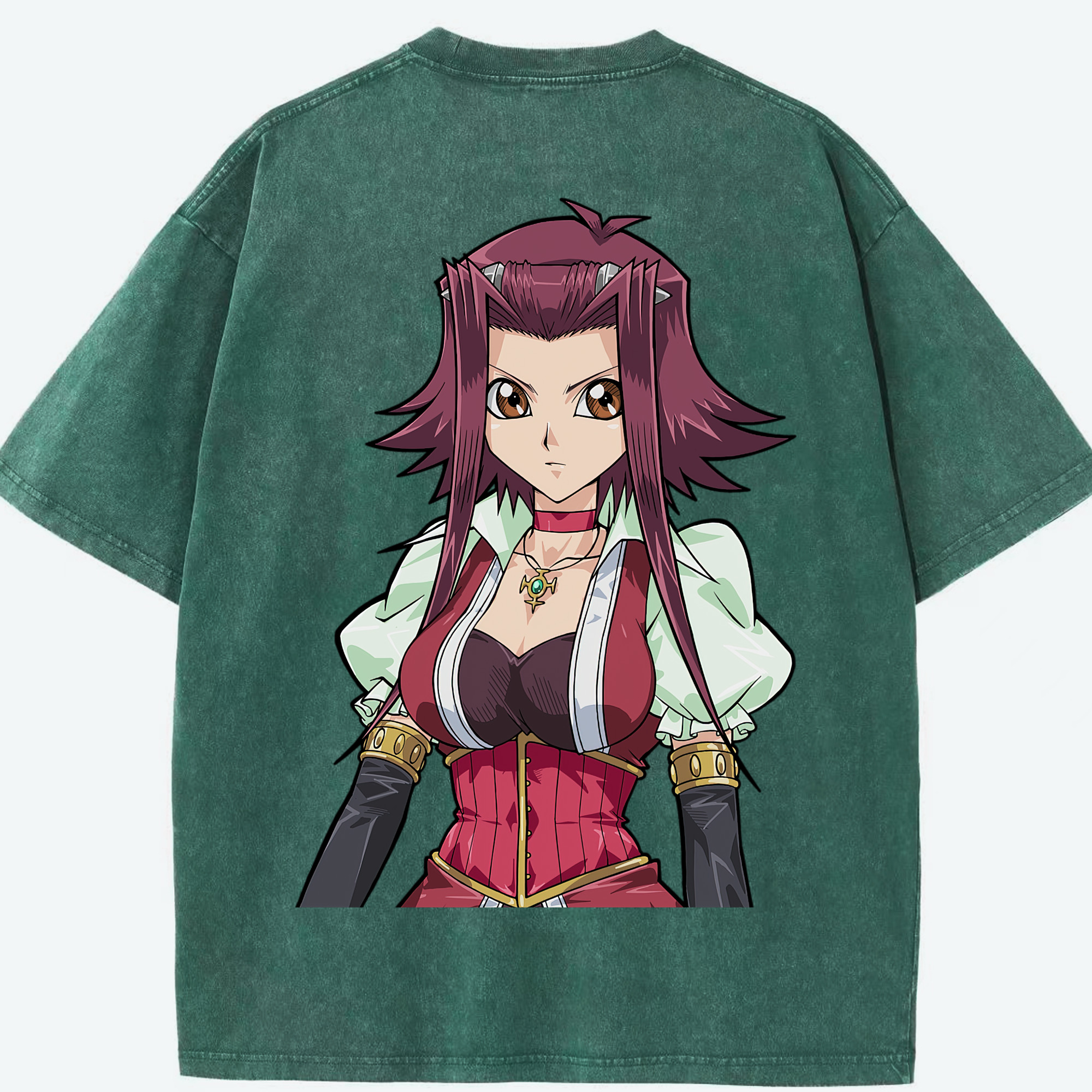 （画像用） 遊☆戯☆王 Yu-Gi-Oh! 綿100% ヴィンテージ風 半袖Tシャツ（背面プリント）